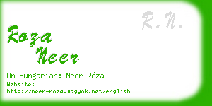 roza neer business card