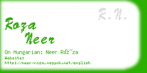 roza neer business card